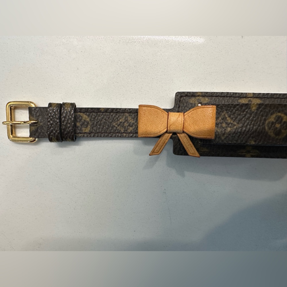 Louis Vuitton Monogram Cherry Blossom Bracelet - Brown and Gold - Picture 3 of 10